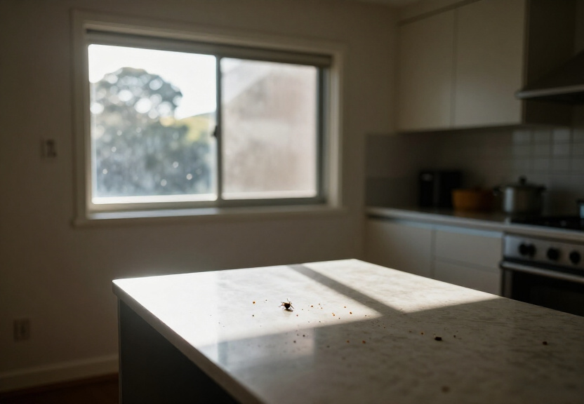 Cockroach infestation in a North Sydney restaurant kitchen